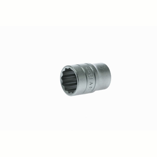 Silver Teng Tools 1/2" Socket 12 Point with engraving of tool details on the side, bare tool 