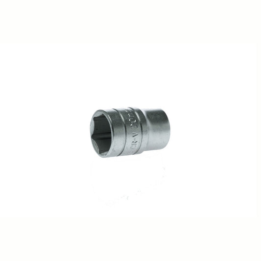 Silver Teng Tools 1/2" Socket 12 Point with engraving of tool details on the side, bare tool 