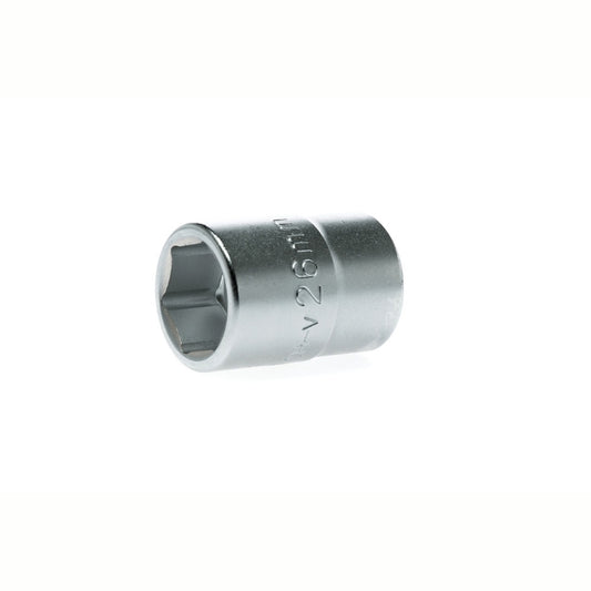 Silver Teng Tools 3/4" Socket 6 Point with engraving of tool details on the side, bare tool 