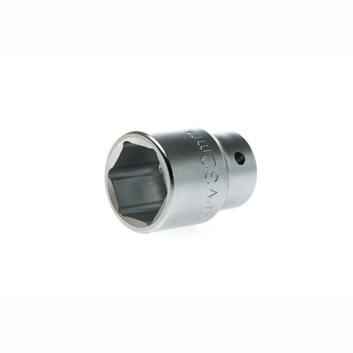 Silver Teng Tools 3/4" Socket 6 Point with engraving of tool details on the side, bare tool 