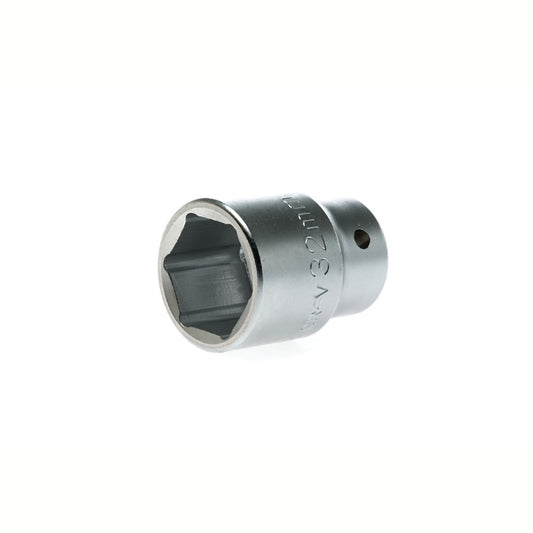 Silver Teng Tools 3/4" Socket 6 Point with engraving of tool details on the side, bare tool 
