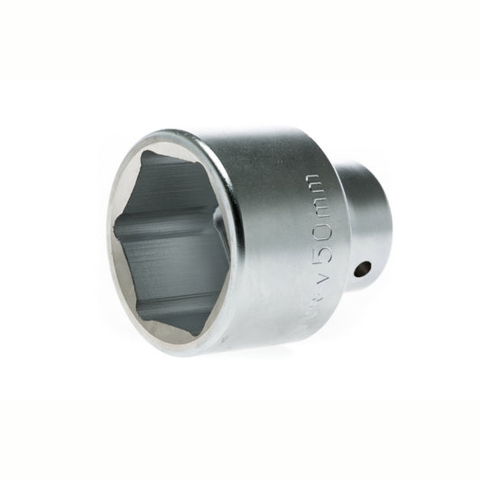 Silver Teng Tools 3/4" Socket 6 Point with engraving of tool details on the side, bare tool 