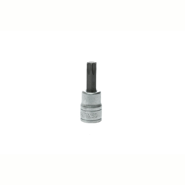 Silver and Black Teng Tools 3/8" Bit Socket with engraving of the tool details on the side, bare tool 