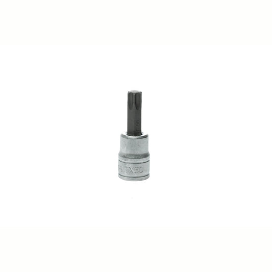 Silver and Black Teng Tools 3/8" Bit Socket with engraving of the tool details on the side, bare tool 