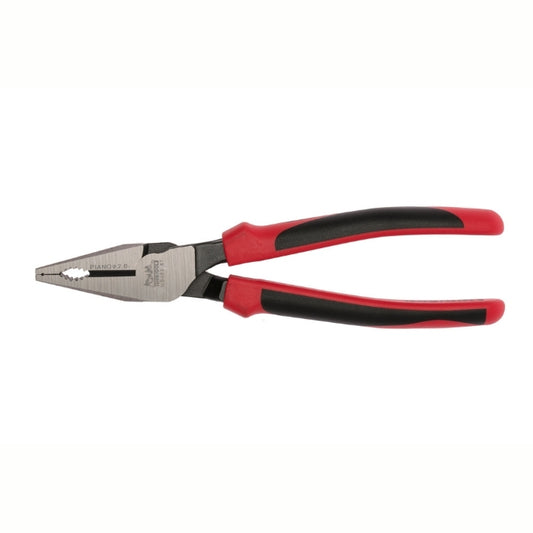 Teng Tools Heavy Duty Combination Pliers with red and black handle,  