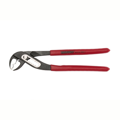 Teng Tools Water Pump Pliers with red and black handle on a white background