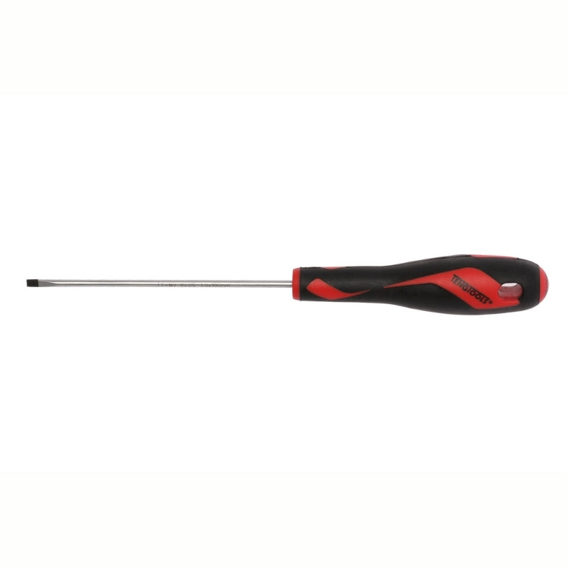 Teng Tools Flat Screwdriver with red and black handle 