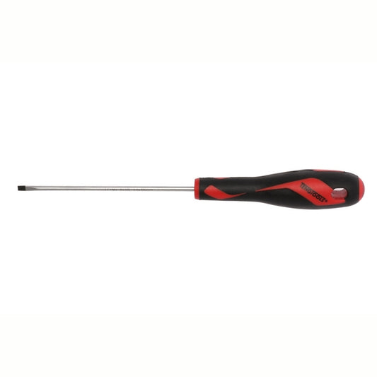 Teng Tools Flat Screwdriver with red and black handle 