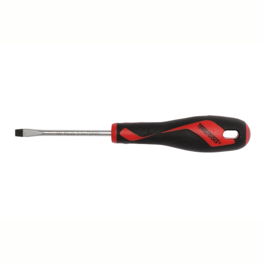 Teng Tools Flat Screwdriver with red and black handle 
