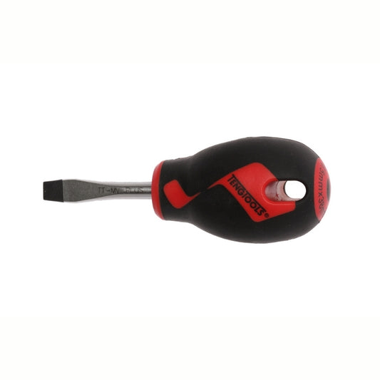 Teng Tools Flat Screwdriver with red and black handle 