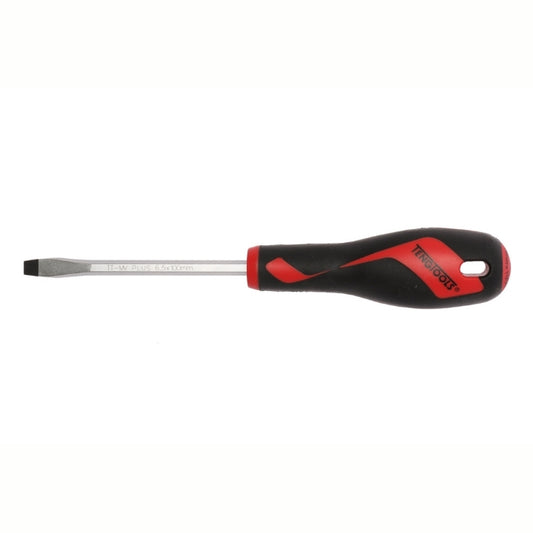 Teng Tools Flat Screwdriver with red and black handle 