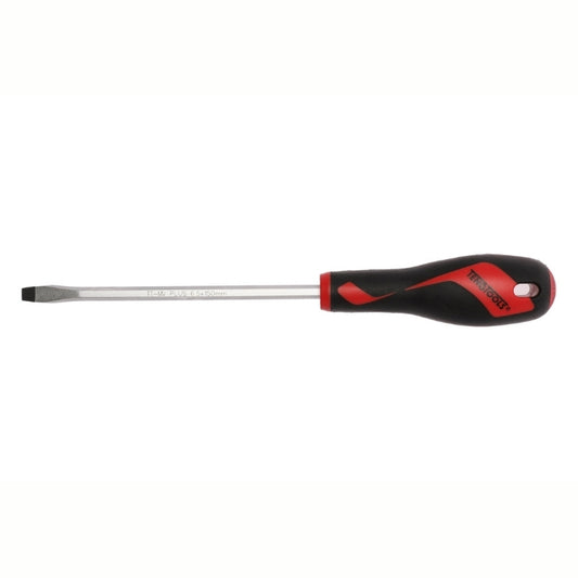 Teng Tools Flat Screwdriver with red and black handle 