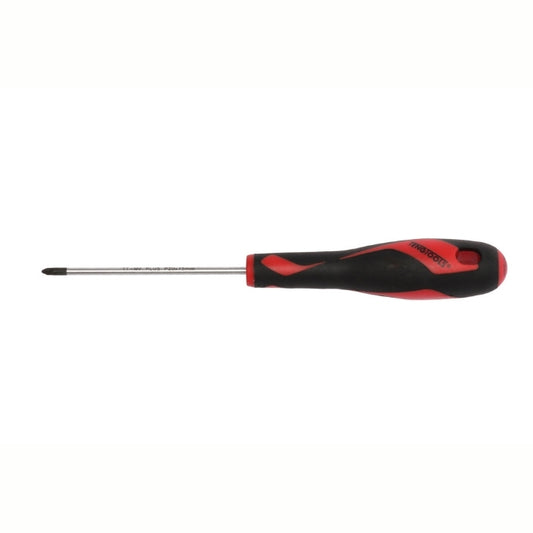Teng Tools PZ Screwdriver with red and black handle on a white background
