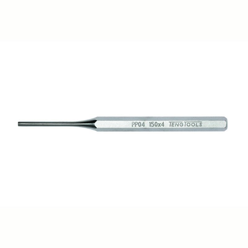 Silver Teng Tools Parallel Pin Punch with engraving of the tool details on the side, 