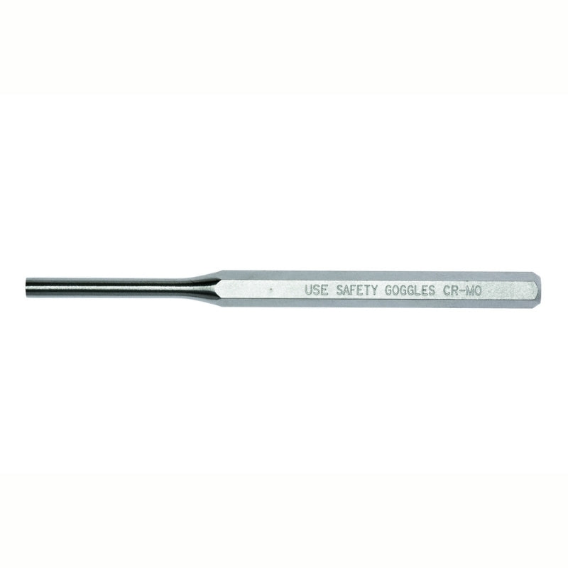 Silver Teng Tools Parallel Pin Punch with engraving of the tool details on the side, 