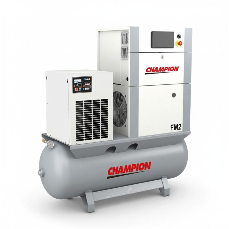Champion FM2 rotary screw air compressor unit 2.2kW low noise design