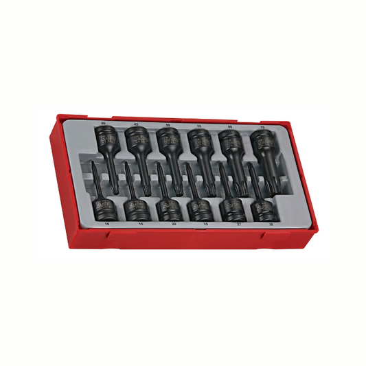 Teng Tools Impact Socket Set with red storage case, on a white background