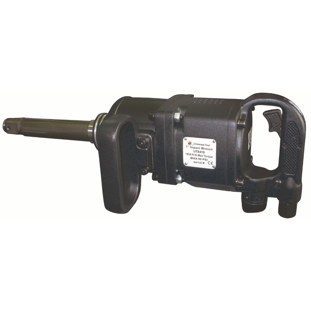 Universal Tools UT8419 1 inch heavy duty impact wrench with extended 8 inch anvil