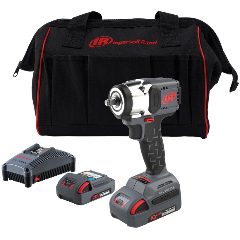 Ingersoll Rand W3131-K22-EU cordless impact wrench kit with batteries charger and carry case